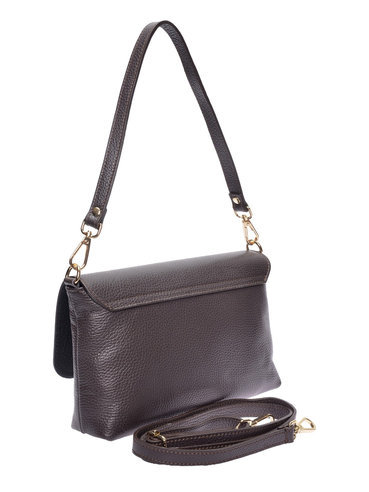 Roberta M Shoulder Bag RM 150T – Handtasche aus echtem Leder, Hergestellt in Italien
