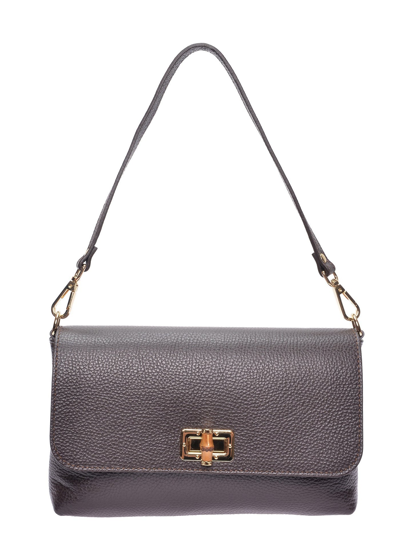 Roberta M Shoulder Bag RM 150T – Handtasche aus echtem Leder, Hergestellt in Italien
