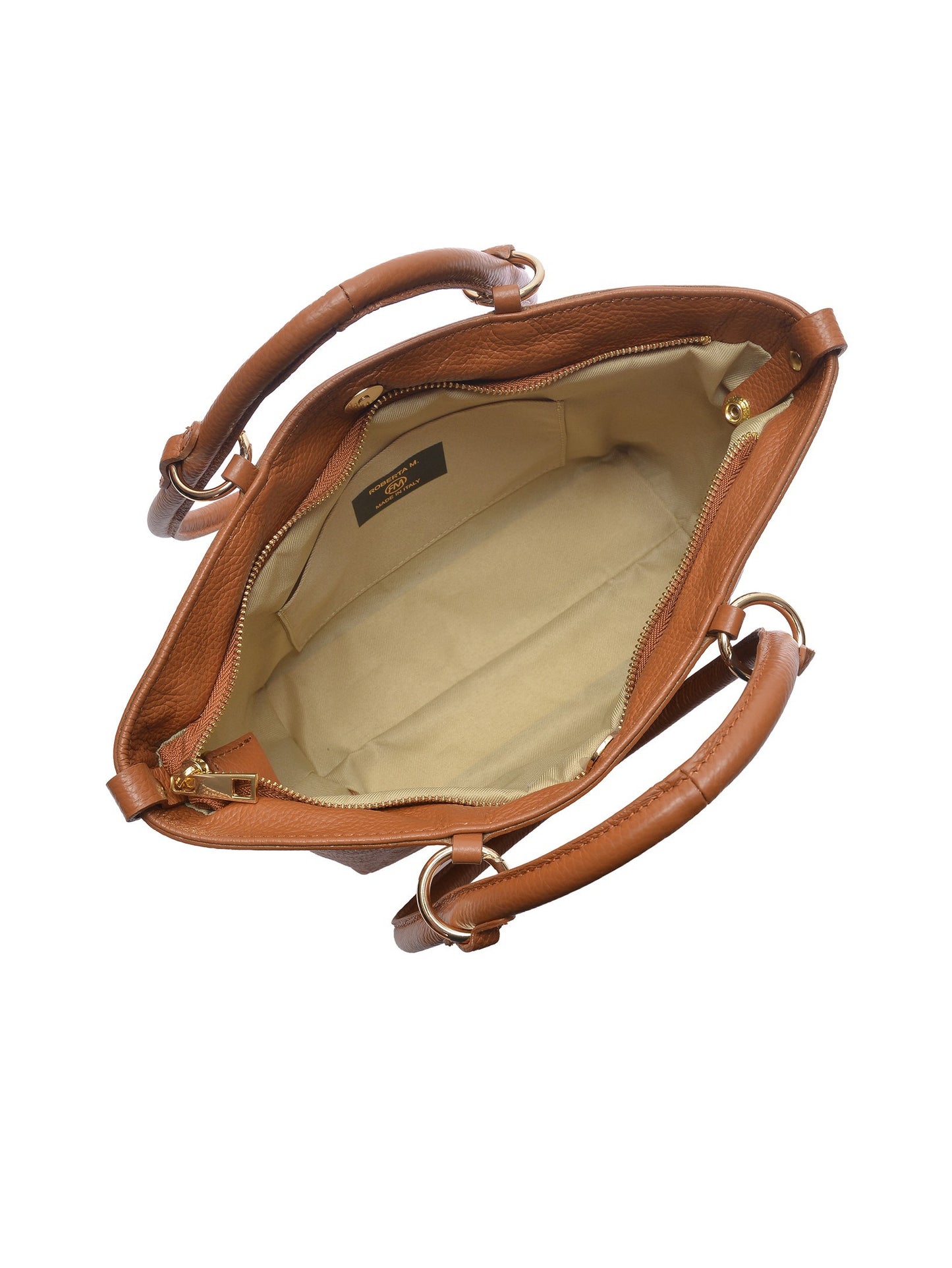 Roberta M Tote Bag RM 151T – Handtasche aus echtem Leder, Hergestellt in Italien