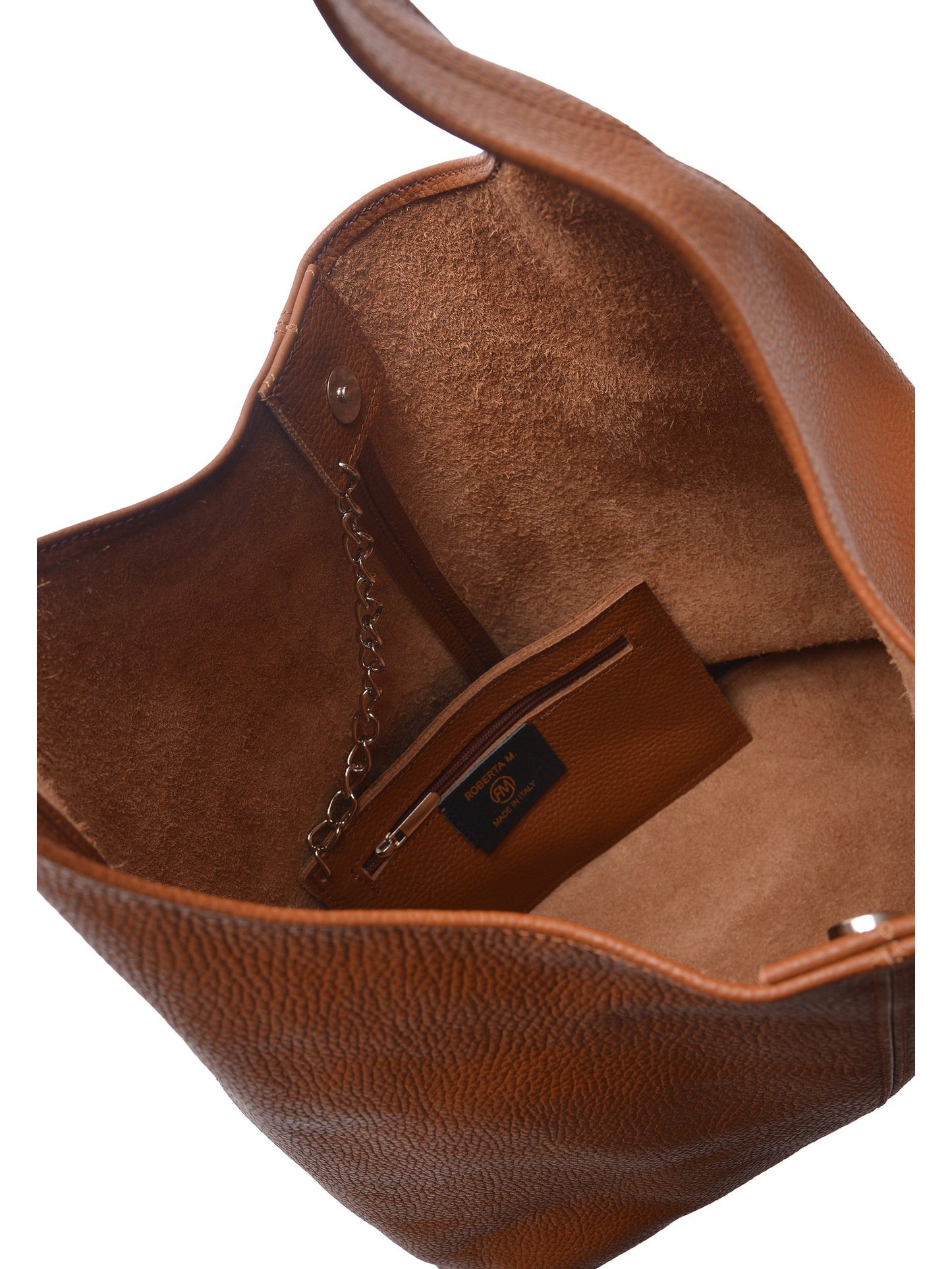Roberta M Hobo Bag RM 155 – Handtasche aus echtem Leder, Hergestellt in Italien