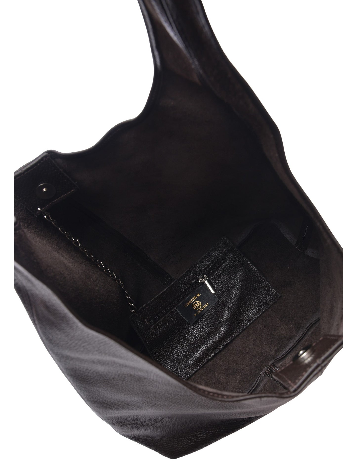 Roberta M Hobo Bag RM 155 – Handtasche aus echtem Leder, Hergestellt in Italien