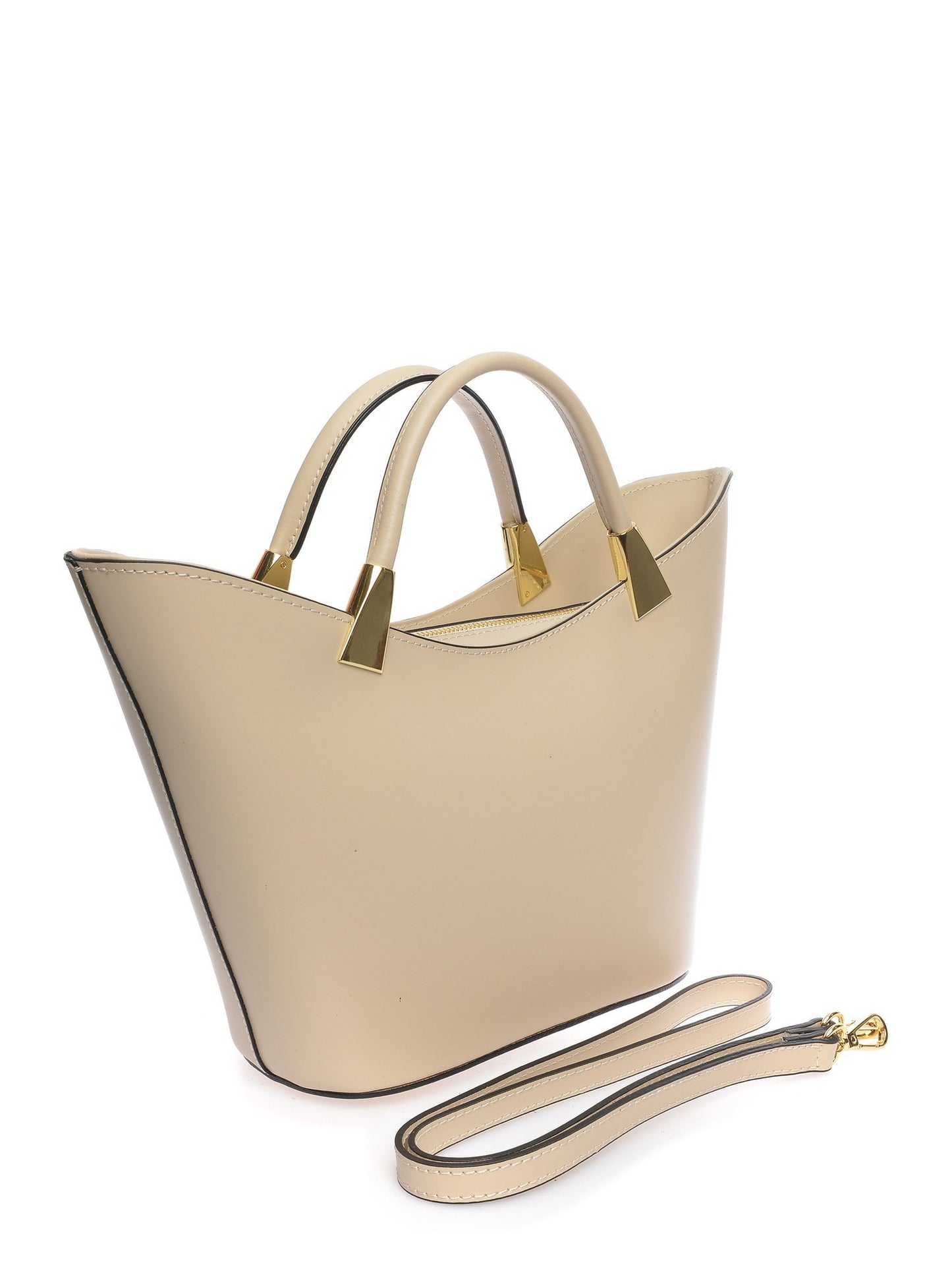 Roberta M Tote Bag RM 3148 – Handtasche aus echtem Leder, Hergestellt in Italien