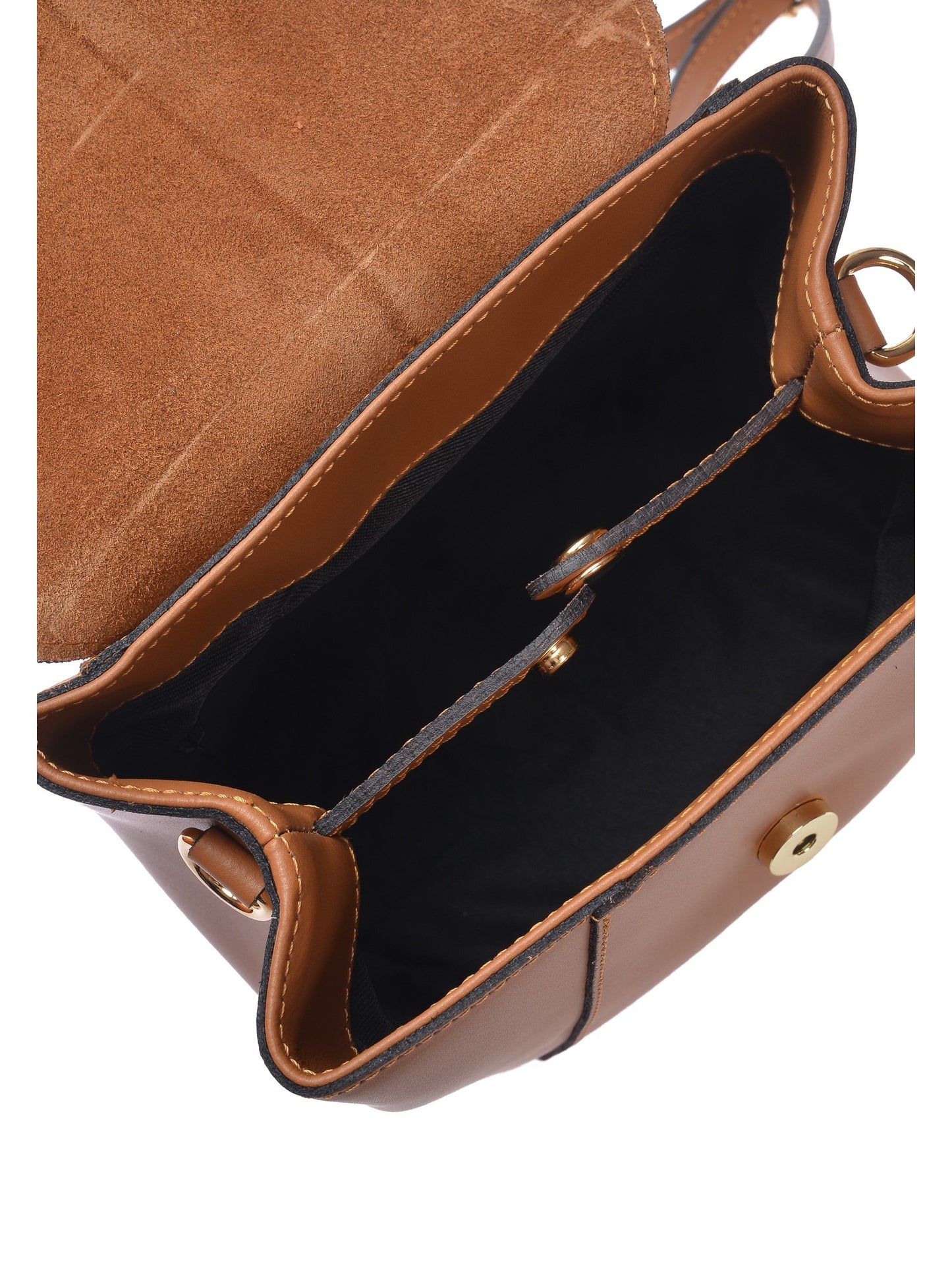 Roberta M Backpack RM 3162 – Rucksack aus echtem Leder, Hergestellt in Italien
