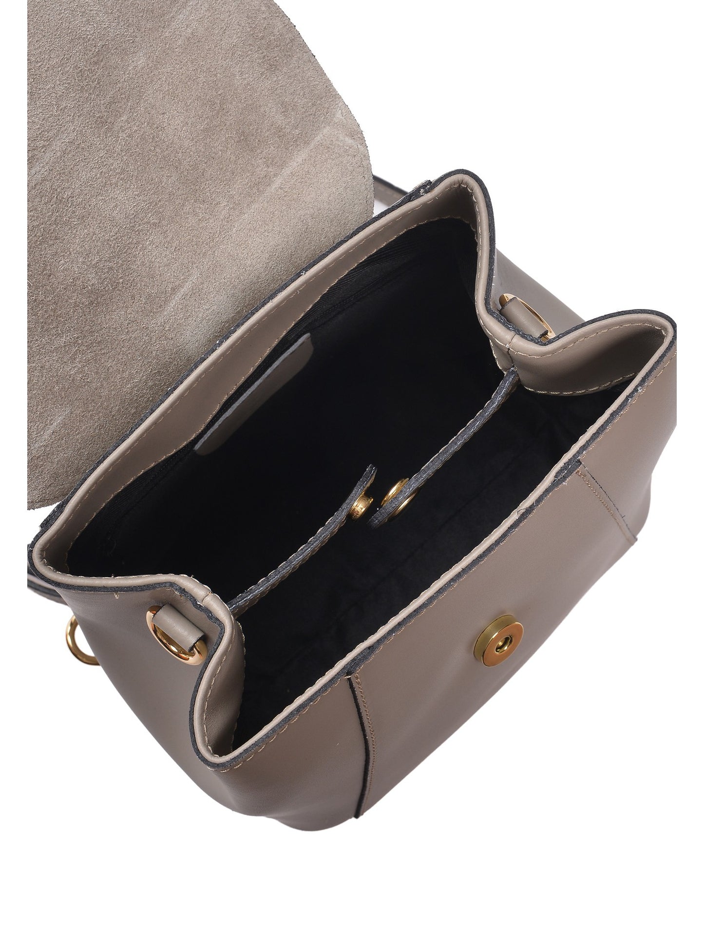 Roberta M Backpack RM 3162 – Rucksack aus echtem Leder, Hergestellt in Italien