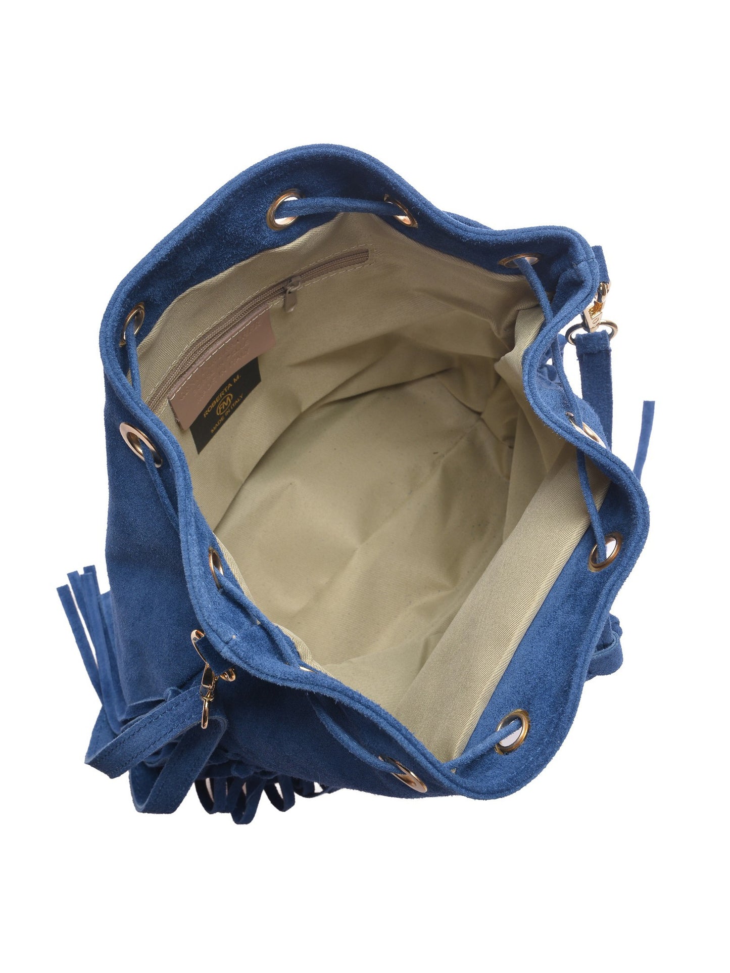 Roberta M Shoulder Bag RM SBV 3 – Handtasche aus echtem Leder, Hergestellt in Italien