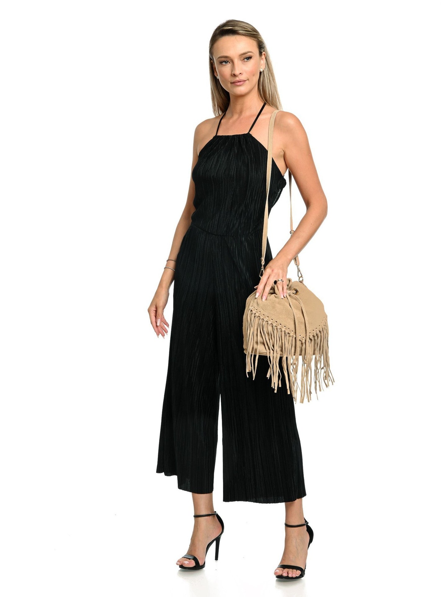 Roberta M Shoulder Bag RM SBV 3 – Handtasche aus echtem Leder, Hergestellt in Italien