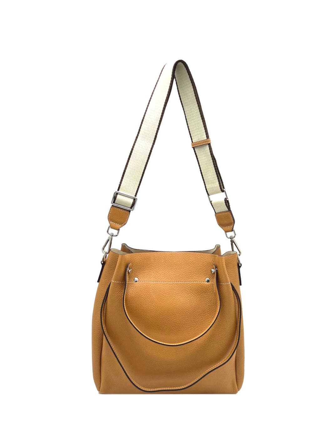 Damen Schultertasche aus echtem Leder, Hergestellt in Italien, Art. 2402NEW