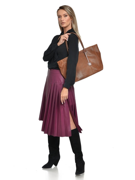 Anna Luchini Tote Bag - MARRONE