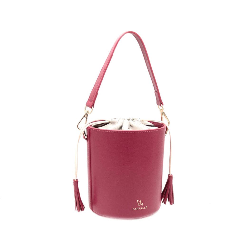 Echtleder-Eimertasche, Hergestellt in Italien, Art. 112613