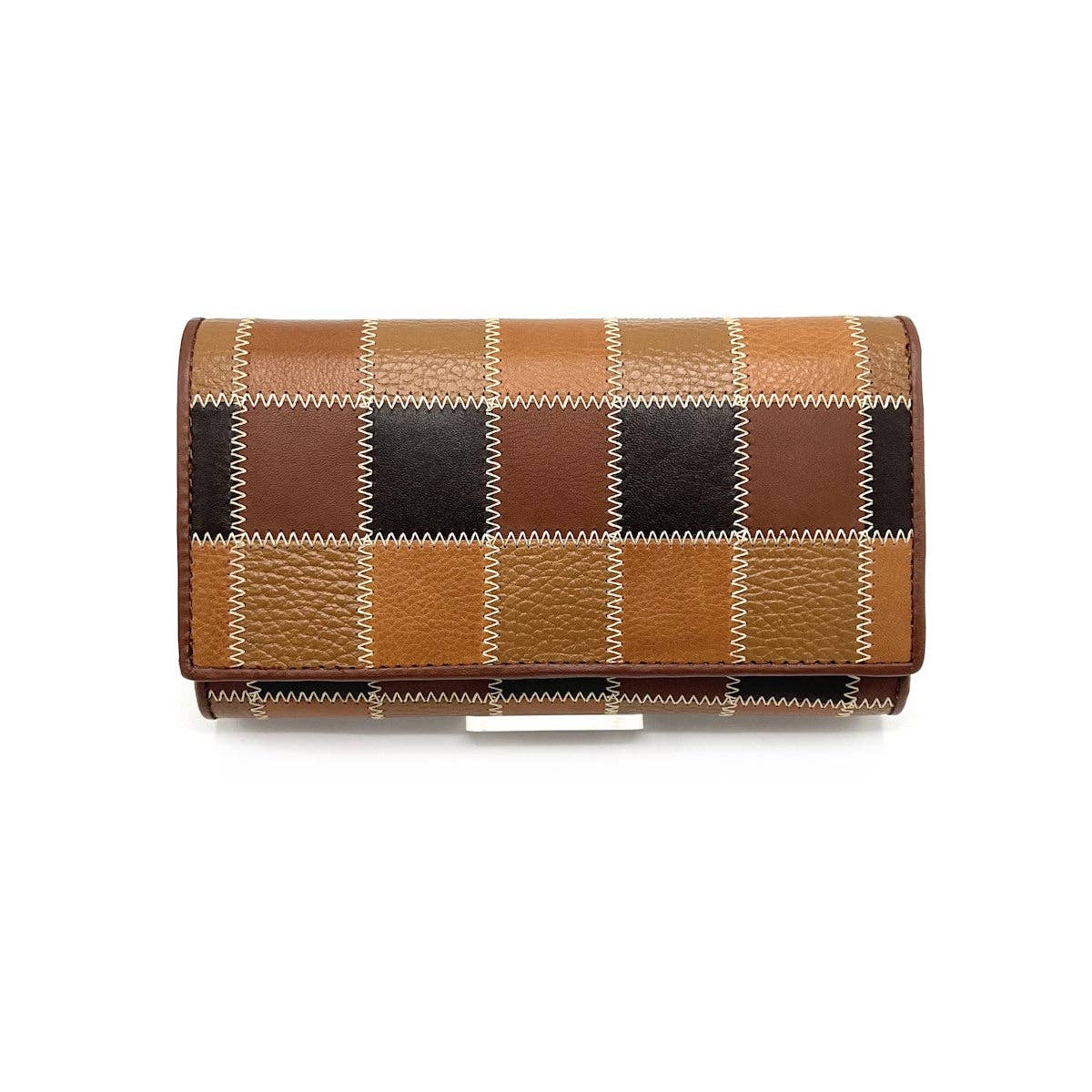 Damen-Geldbörse aus echtem Leder, Patchwork, Art. 895.500