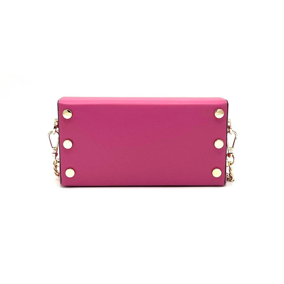 Mini-Clutch aus echtem Leder mit Kette, Hergestellt in Italien, Art. 112590