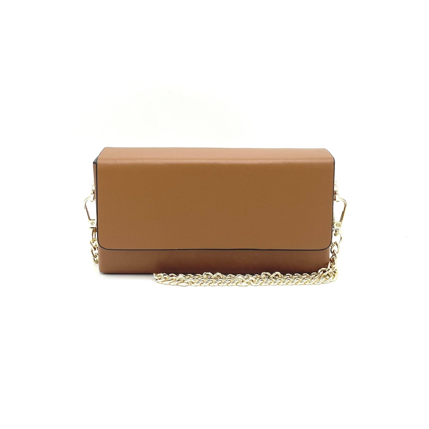 Mini-Clutch aus echtem Leder mit Kette, Hergestellt in Italien, Art. 112590