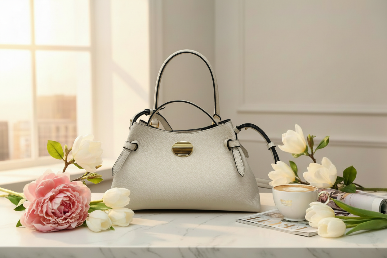 Spring Lifestyle Image - White Bag